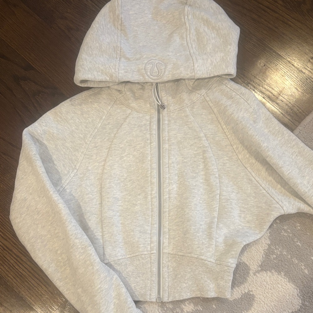 Lululemon Athletica Kids Light Gray Hoodie Jacket